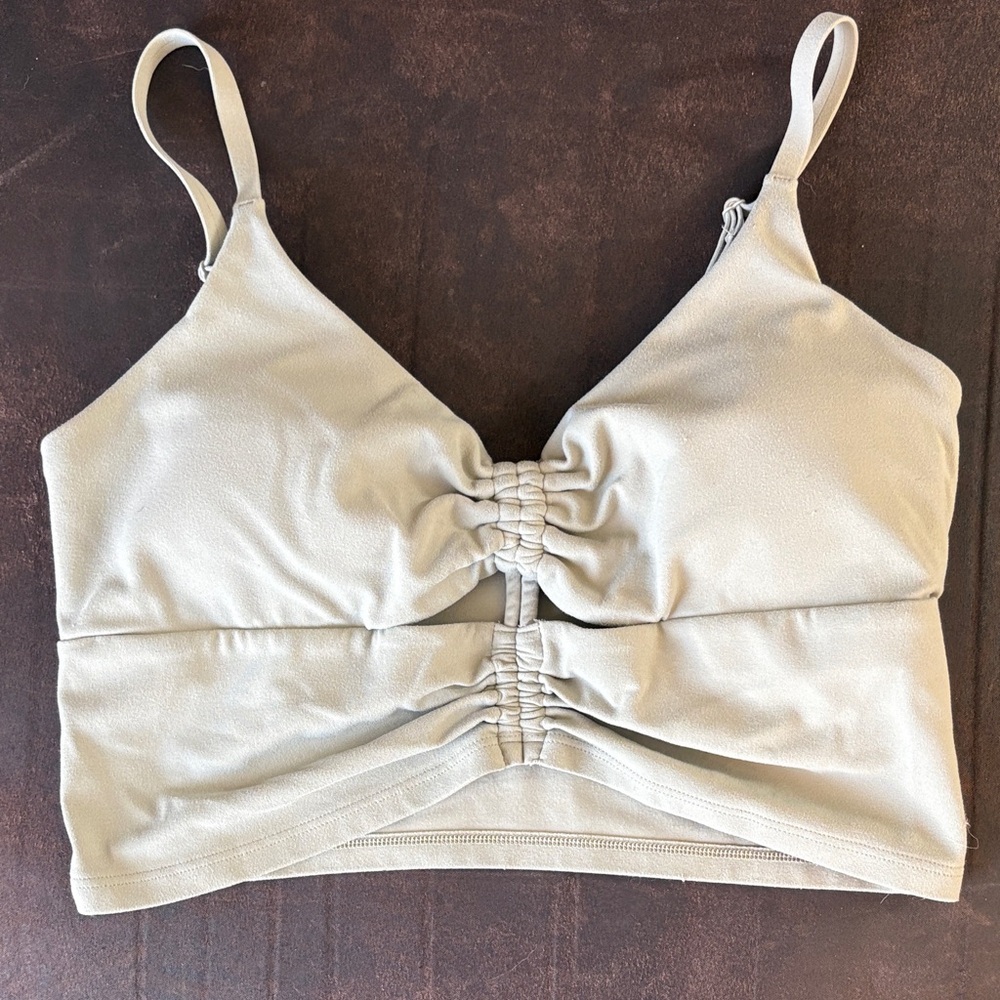 ❤️ Ruched light green Athleta sports bra